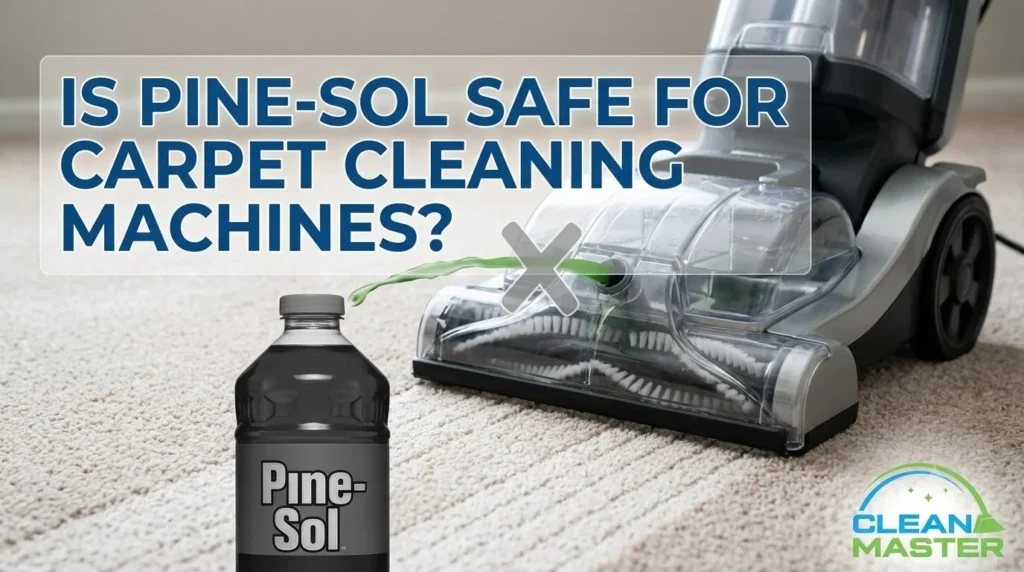 Is Pine Sol Safe for Carpet Cleaning Machines